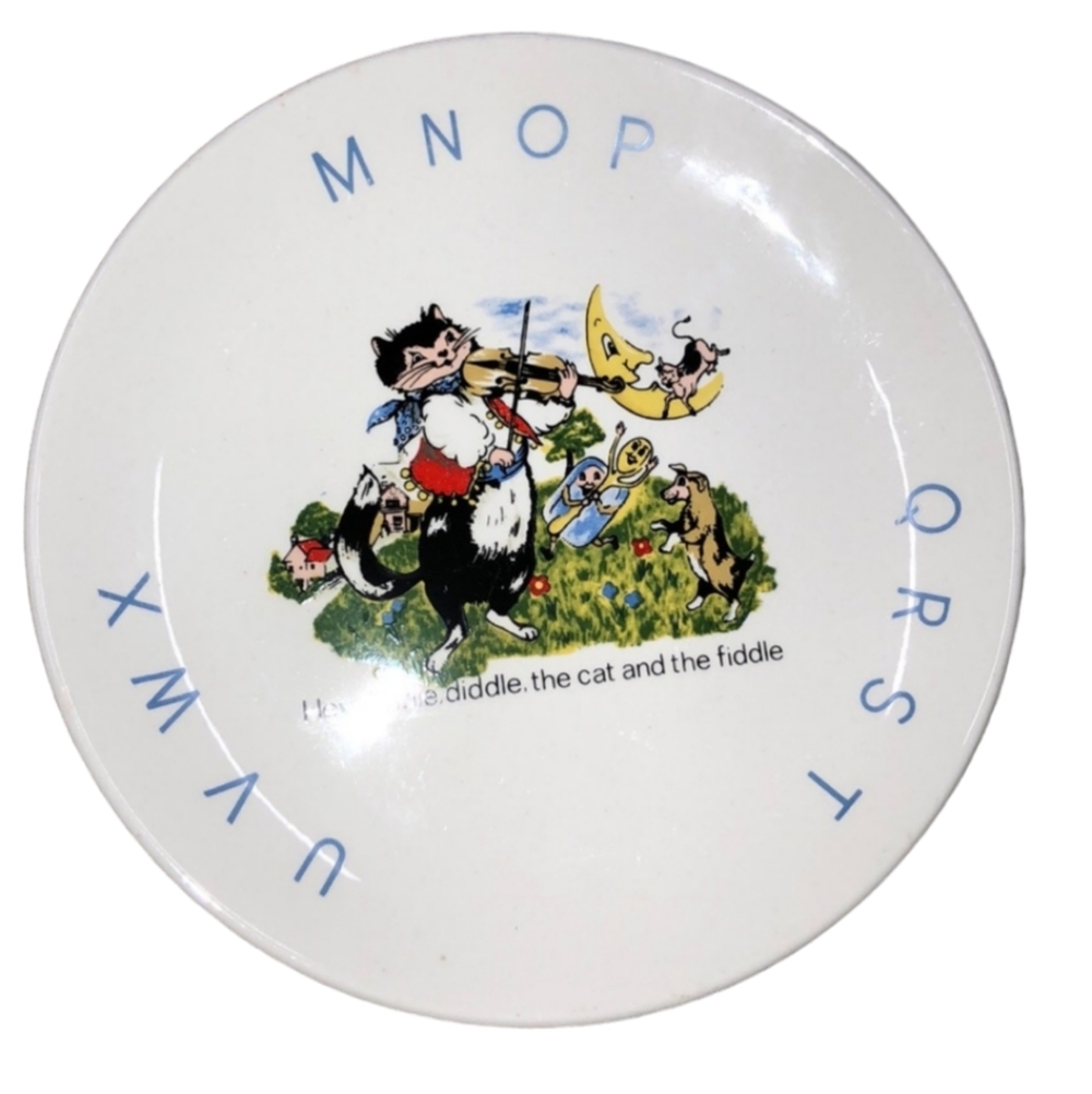 James Kent old foley vintage cat &the fiddle plate